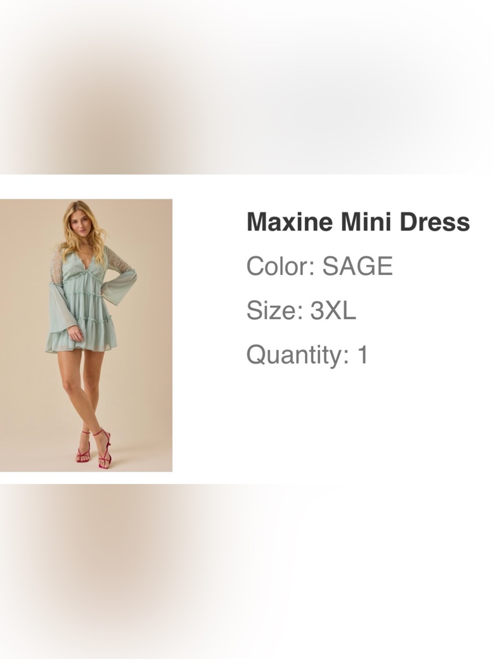Altar'd State Sage Embroidered Lace dress NWT size 3x/18